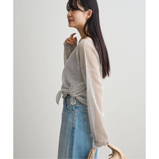 ノーブル（Noble）/ISY Linen mixラメ スカシニット_8