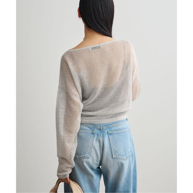 ノーブル（Noble）/ISY Linen mixラメ スカシニット_9