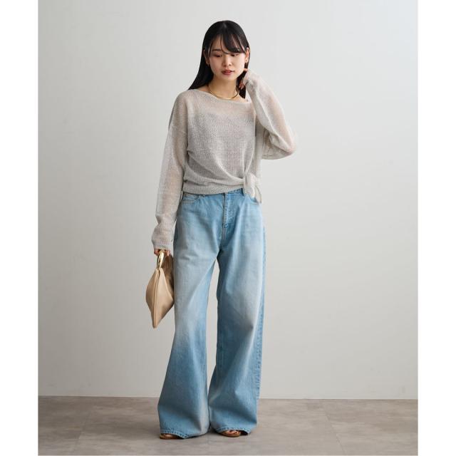 ノーブル（Noble）/ISY Linen mixラメ スカシニット_10