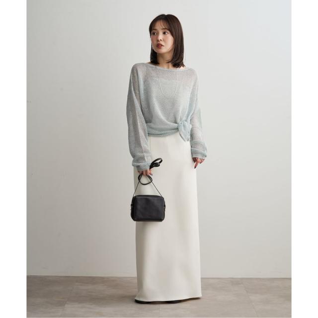 ノーブル（Noble）/ISY Linen mixラメ スカシニット_16