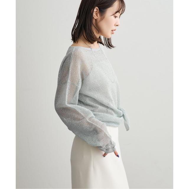 ノーブル（Noble）/ISY Linen mixラメ スカシニット_19
