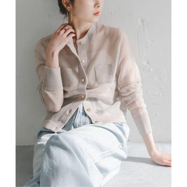 ツナ新品未使用Noble 麻リネンオーガンジー&maxmaraカーディガン 春夏