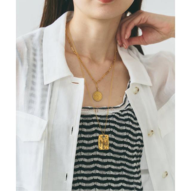 ノーブル（Noble）/chibi jewels/チビジュエルズ rectangle chain Mex Coin Neck