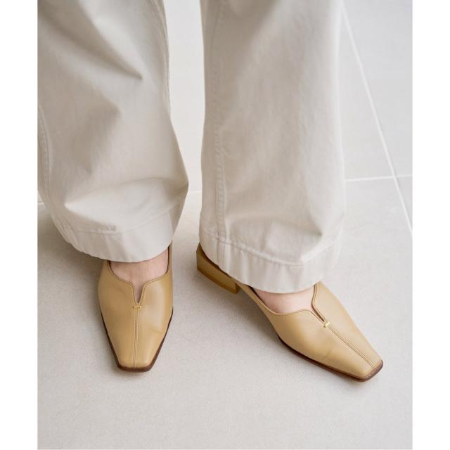 【完売品】LE TALON 2.5cmスクエアスリットソフトフラットパンプス LE TALON｜《追加》2.5cmスクエアスリットソフトフラット