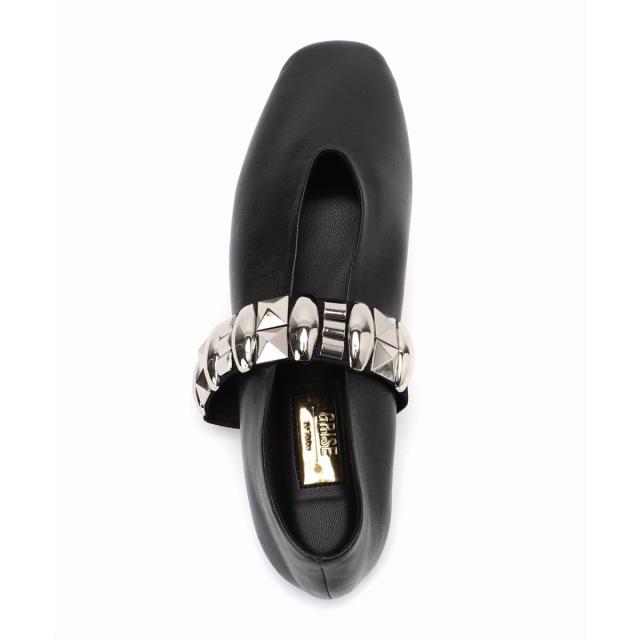 ルタロン（LE TALON）/GRISEレザーEDGEラバースタッズメリージェーン