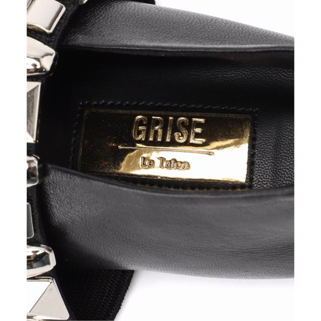 ルタロン（LE TALON）/GRISEレザーEDGEラバースタッズメリージェーン
