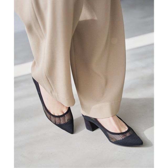 ルタロン（LE TALON）/《追加2》4．5cmポインテッドネットパンプス