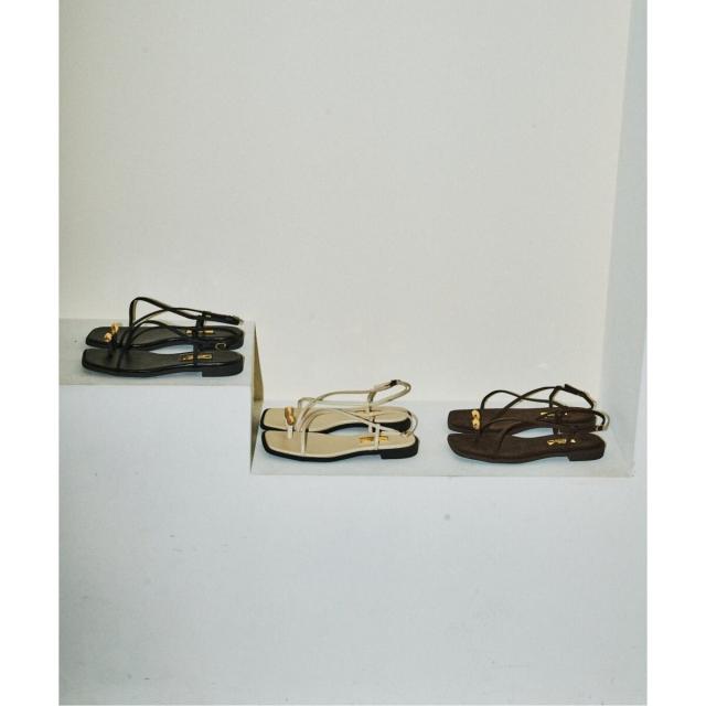 ルタロン（LE TALON）/《追加3》GRISEメタルリングクロストングサンダル