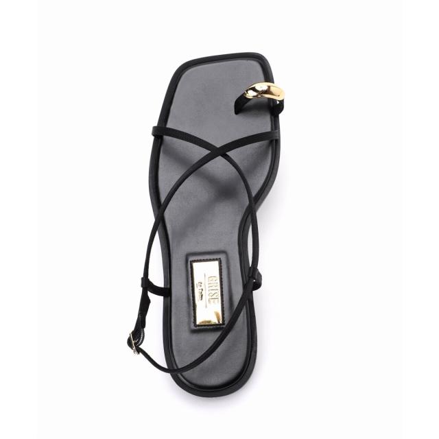 ルタロン（LE TALON）/《追加3》GRISEメタルリングクロストングサンダル