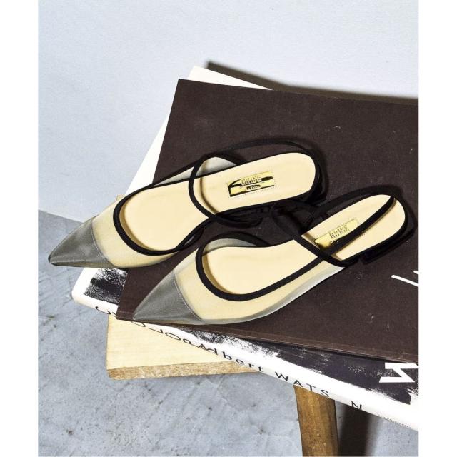 ルタロン（LE TALON）/《追加》GRISEポインテッドコンビストラップスリングバック