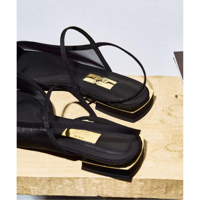 ルタロン（LE TALON）/《追加》GRISEポインテッドコンビストラップスリングバック