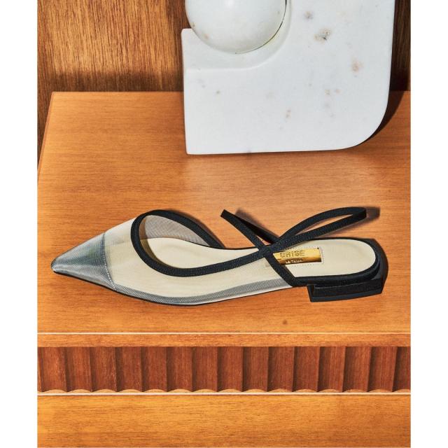 ルタロン（LE TALON）/《追加》GRISEポインテッドコンビストラップスリングバック