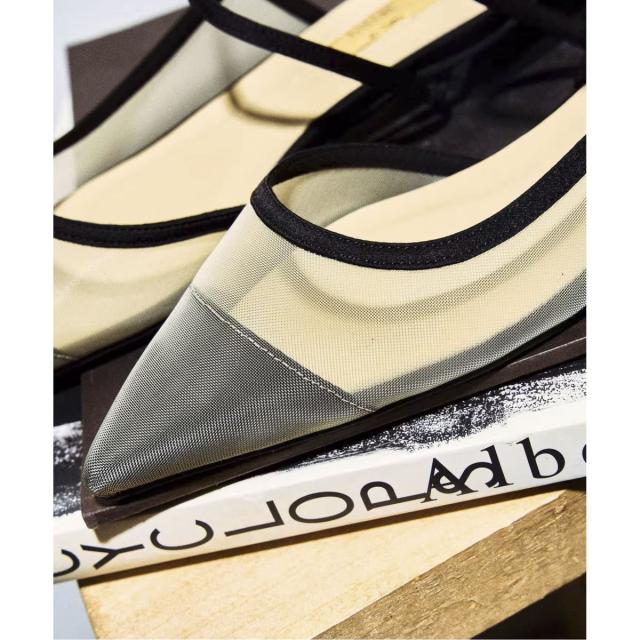 ルタロン（LE TALON）/《追加》GRISEポインテッドコンビストラップスリングバック