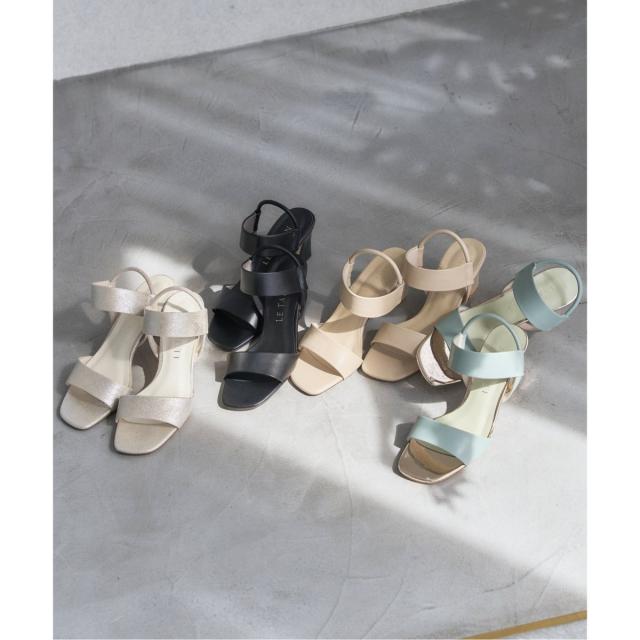 ルタロン（LE TALON）/《追加》6cmゴムストラップサンダル