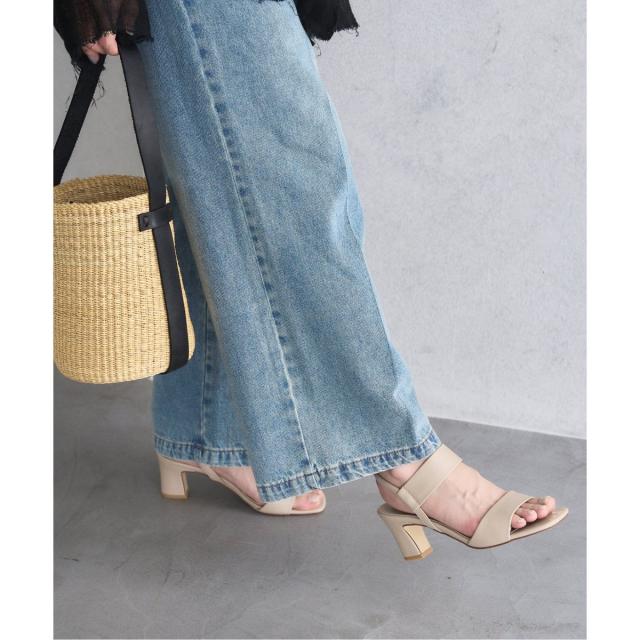 ルタロン（LE TALON）/《追加》6cmゴムストラップサンダル