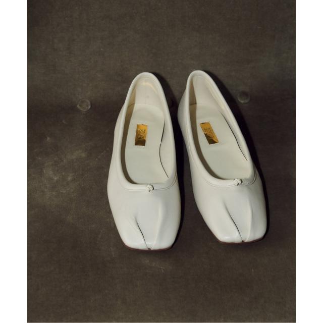 ルタロン（LE TALON）/《追加》GRISEレザースクエアプリーツフラット