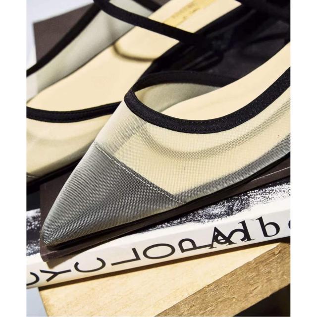 ルタロン（LE TALON）/《追加》GRISEポインテッドコンビストラップスリングバック