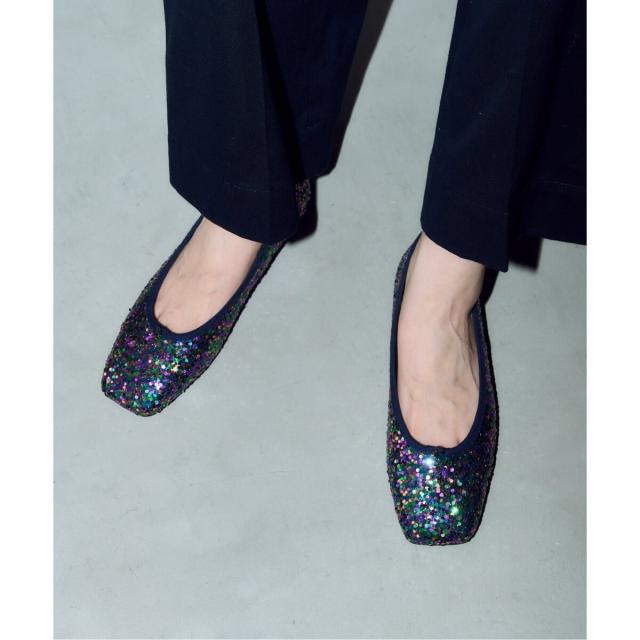 ルタロン（LE TALON）/《追加》GRISEスクエアグリッターフラット