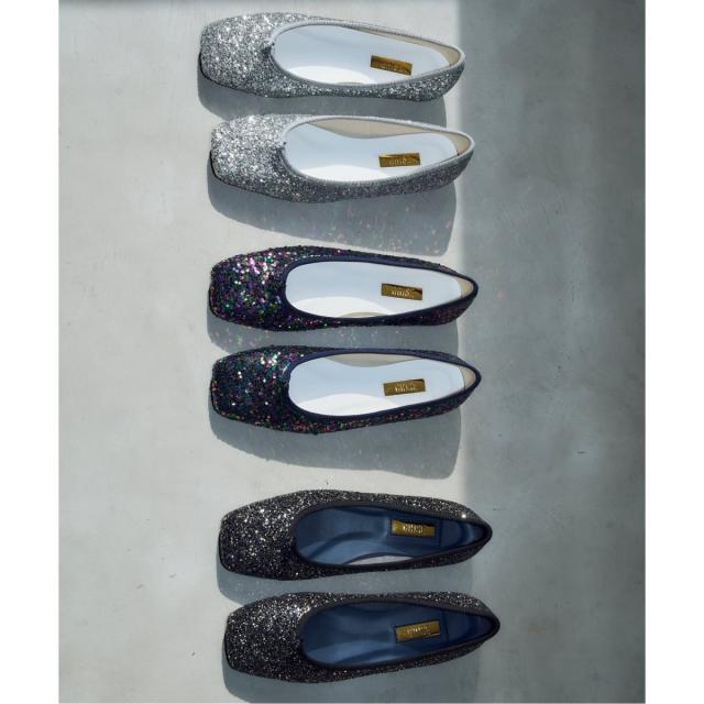 ルタロン（LE TALON）/《追加》GRISEスクエアグリッターフラット