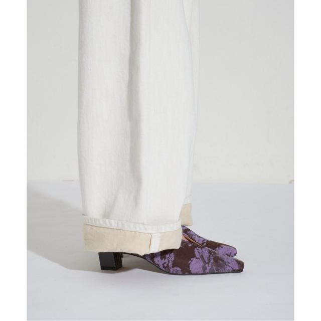 ルタロン（LE TALON）/《追加》GRISE4cmナロースクエアウェーブスリングバック