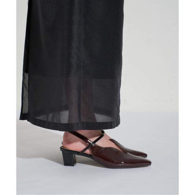 ルタロン（LE TALON）/《追加》GRISE4cmナロースクエアウェーブスリングバック