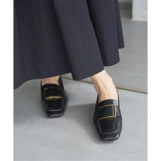 ルタロン（LE TALON）/《追加》レザースクエアメタルバックルローファー