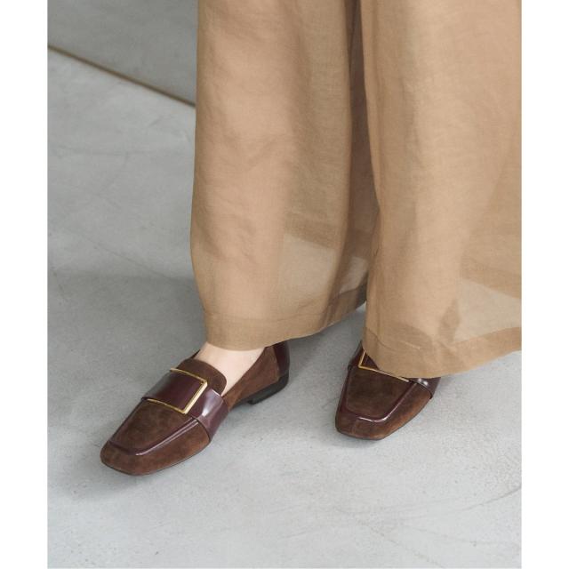 ルタロン（LE TALON）/《追加》レザースクエアメタルバックルローファー