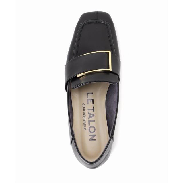 ルタロン（LE TALON）/《追加》レザースクエアメタルバックルローファー