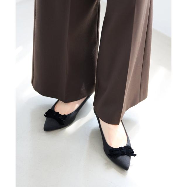 ルタロン（LE TALON）/4．5cmポインテッドダブルリボンパンプス