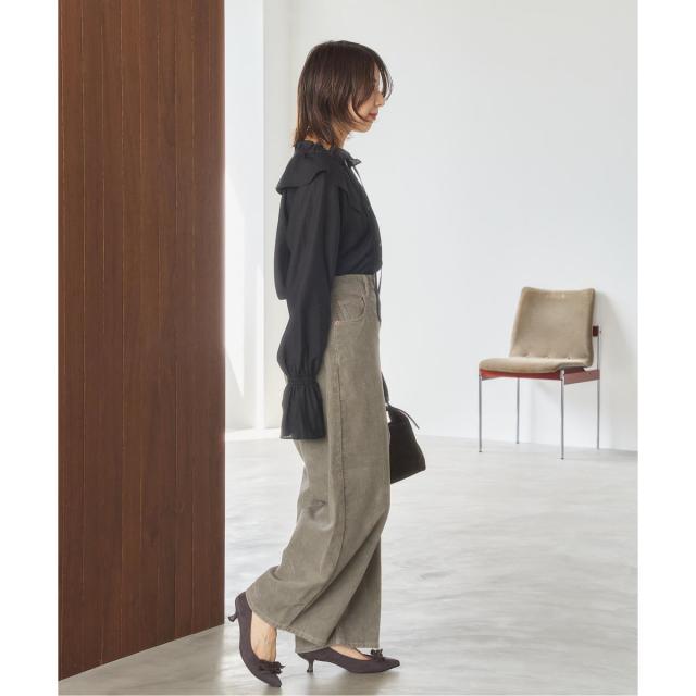 ルタロン（LE TALON）/4．5cmポインテッドダブルリボンパンプス