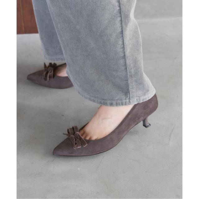 ルタロン（LE TALON）/4．5cmポインテッドダブルリボンパンプス