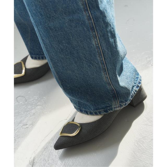 ルタロン（LE TALON）/《追加》3cmポインテッドニュアンスバックルパンプス