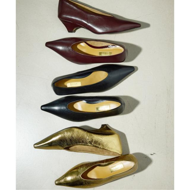 ルタロン（LE TALON）/《追加》GRISE5cmポインテッドレザーソフトウエッジパンプス