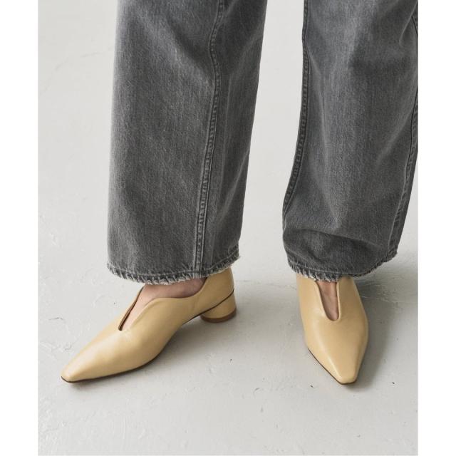 ルタロン（LE TALON）/3cmフレンチスクエアスリットパンプス