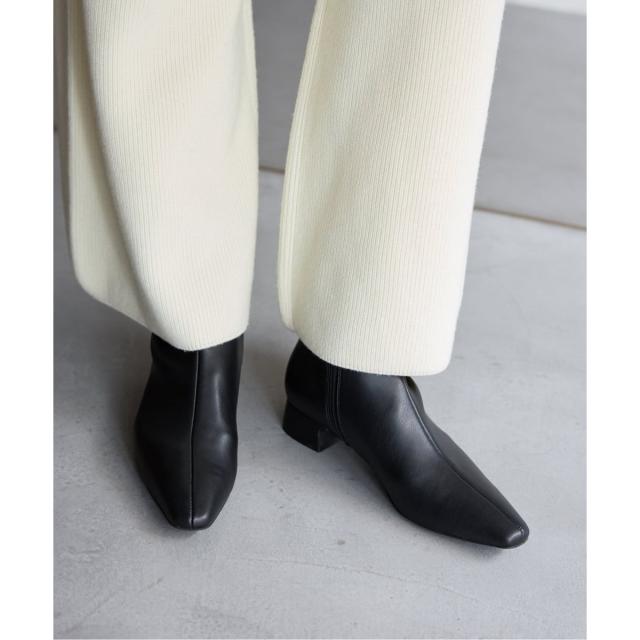 ルタロン（LE TALON）/《追加》3cmフレンチスクエアフィットショートブーツ
