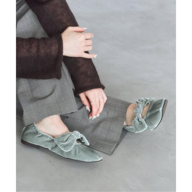 ルタロン（LE TALON）/《追加3》スクエアベルベットリボンフラット