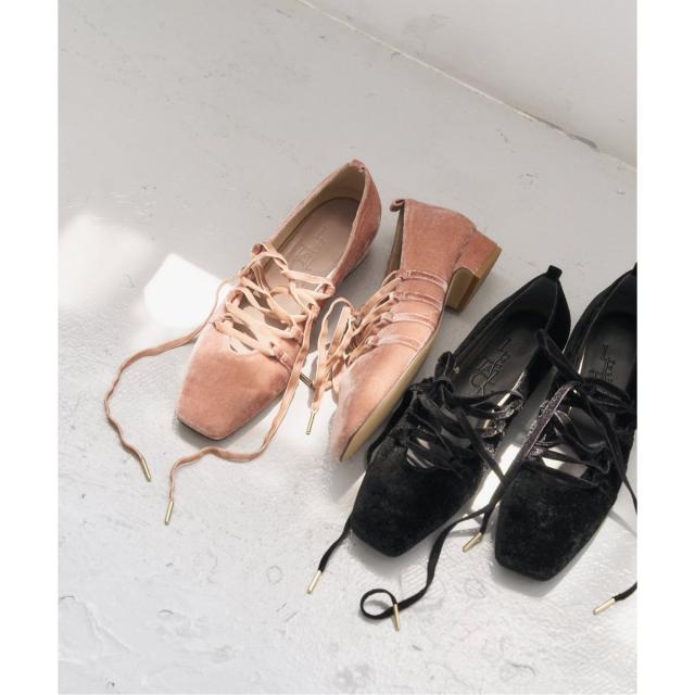 ルタロン（LE TALON）/《追加》3cmスクエアレースアップパンプス