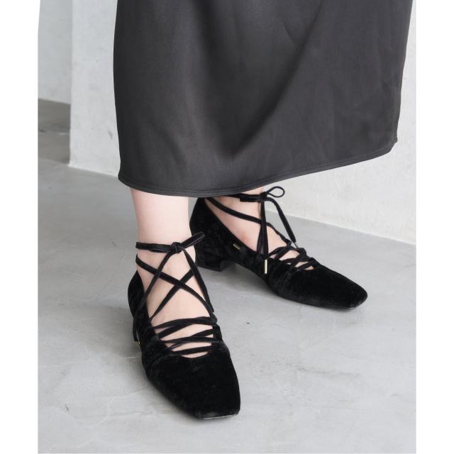 ルタロン（LE TALON）/《追加》3cmスクエアレースアップパンプス