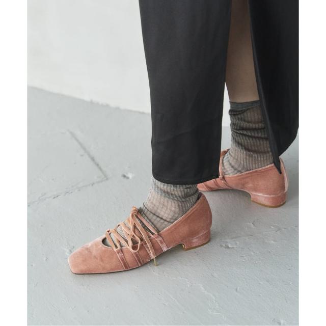 ルタロン（LE TALON）/《追加》3cmスクエアレースアップパンプス