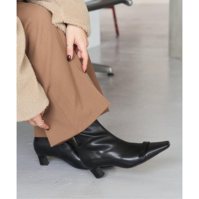 ルタロン（LE TALON）/4．5cm2WAYリボンショートブーツ