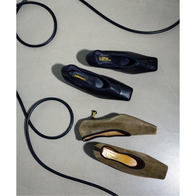 ルタロン（LE TALON）/《追加》GRISE5．5cmレザースクエアストレッチパンプス