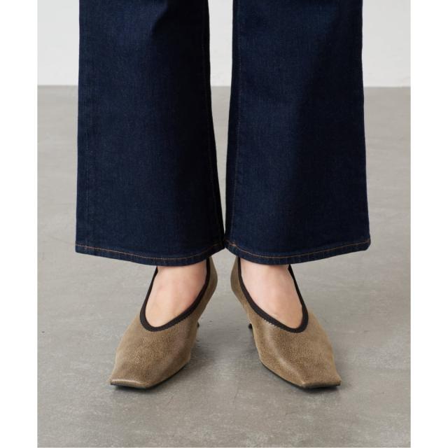 ルタロン（LE TALON）/《追加》GRISE5．5cmレザースクエアストレッチパンプス