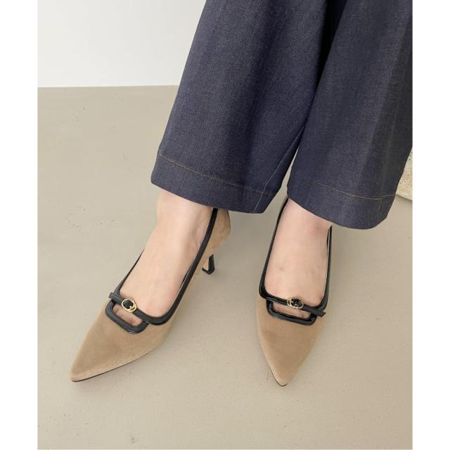 ルタロン（LE TALON）/6．5cmポインテッドフロントベルトパンプスの