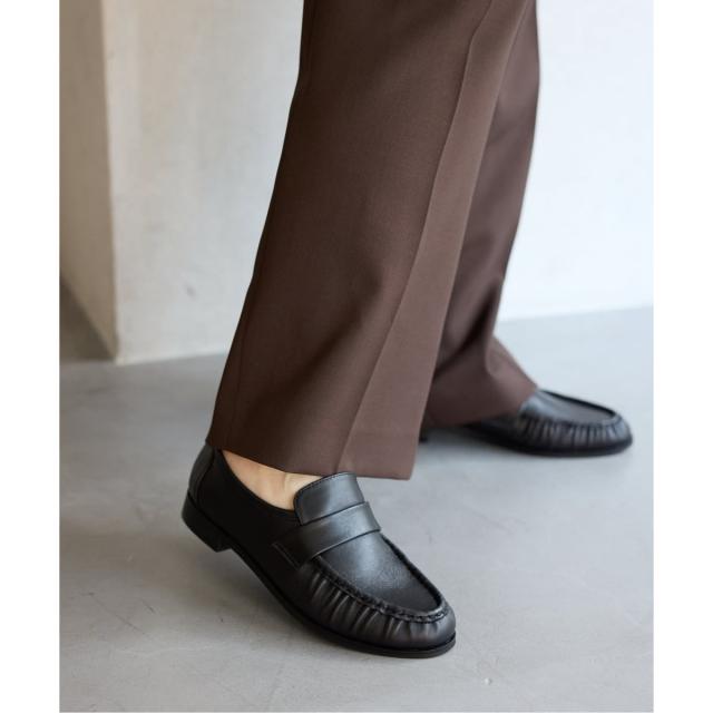 ルタロン（LE TALON）/《予約》レザーギャザーローファー