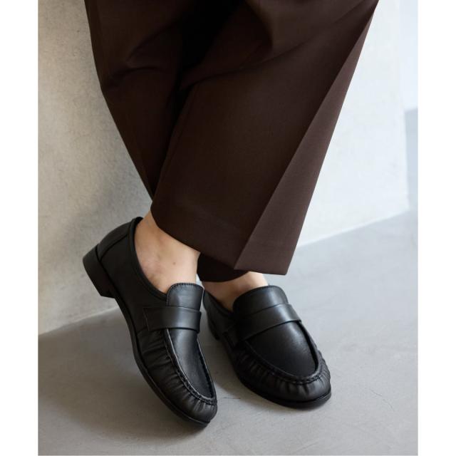 ルタロン（LE TALON）/《予約》レザーギャザーローファー