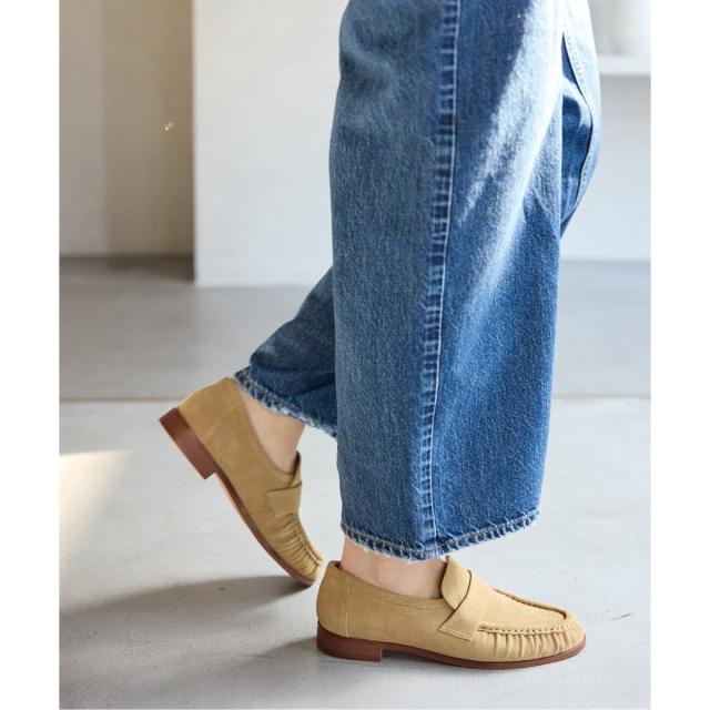 ルタロン（LE TALON）/《予約》レザーギャザーローファー