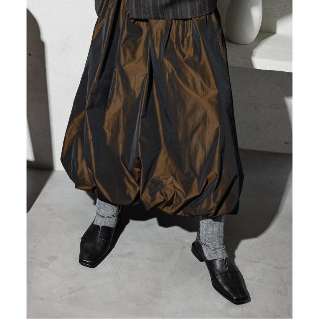 ルタロン（LE TALON）/《追加》GRISEレザースクエアクロスシームアンクルフラット