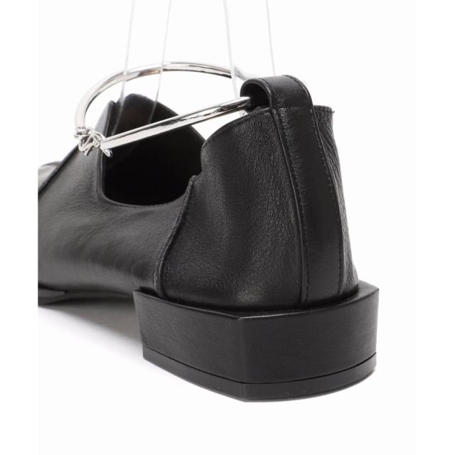 ルタロン（LE TALON）/《追加》GRISEレザースクエアクロスシームアンクルフラット