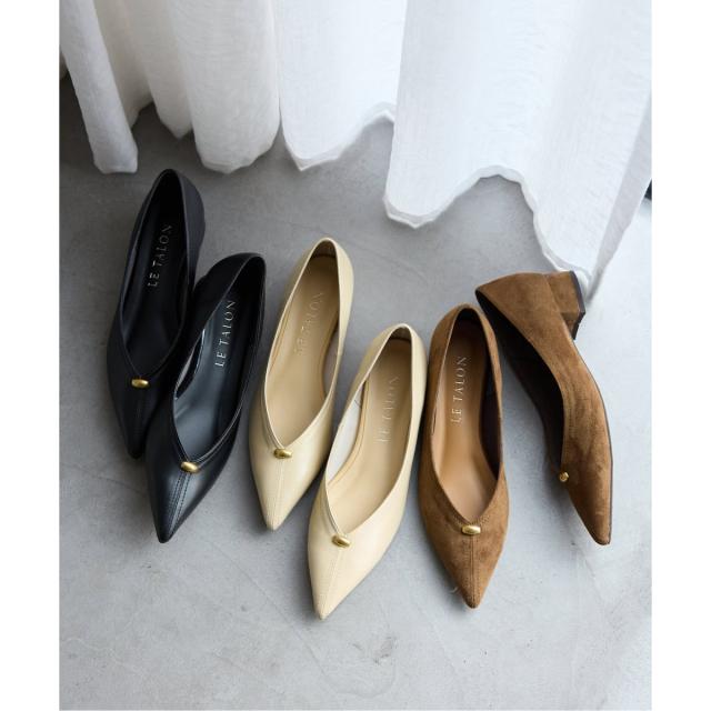 ルタロン（LE TALON）/《追加》3cmVカットメタルパンプス