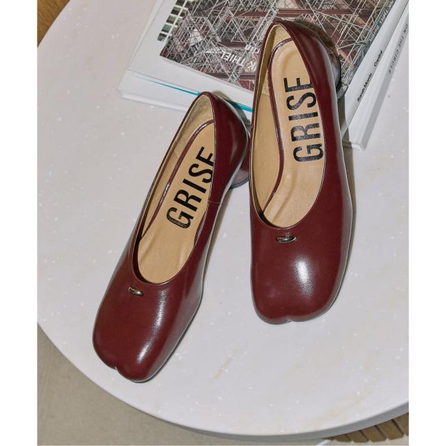 ルタロン（LE TALON）/《予約》GRISE3cmレザーCURVYバレリーナ